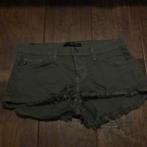 Green kancan shorts